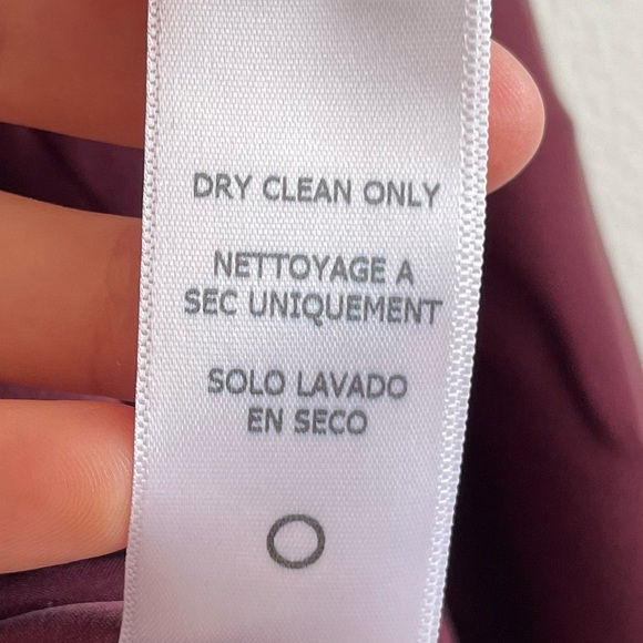 Frame Ruffle Neck Contrast Tie Silk Blouse XS burgundy Edwardian renaissance red - Picture 12 of 14